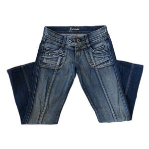 Marciano Rhinestone Studded Size 26 Womans Blue Jeans